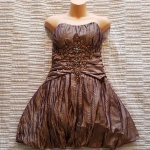 Sue Wong strapless cocktail dress